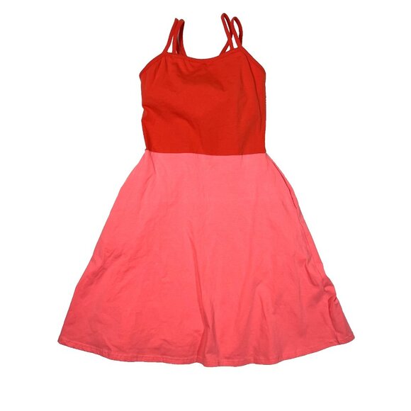 Pact Dresses & Skirts - Pact Dress Womens Small Red Pink Colorblock Organic Cotton Pockets Beach Resort
